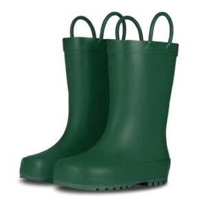 Lone Cone Children's Tall Green Rubber Rain Boots Size 13